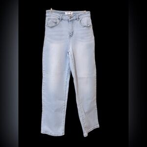 Wax Jean Women's Straight Leg Light Blue Jeans 5/27